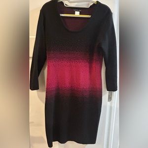 Venus Black and Wine Red Sweater dress size large